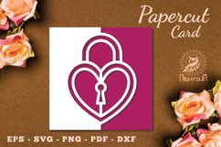 Valentines Papercut Card SVG Product Image 1