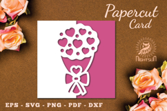 Valentines Papercut Card SVG Product Image 1