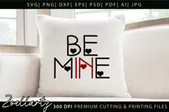 Valentine's Day Be Mine SVG Valentine Love Heart T-shirt Mug Product Image 3