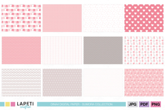 Valentine Digital Papers | Pink Love Scrapbooking Patterns Product Image 2