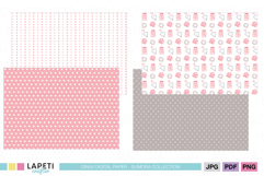 Valentine Digital Papers | Pink Love Scrapbooking Patterns Product Image 5