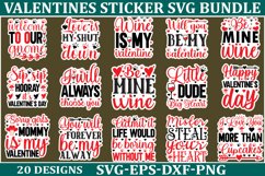 valentines sticker svg bundle Product Image 1