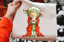 Valentines Quirky Winter Sheep Clipart Product Image 2