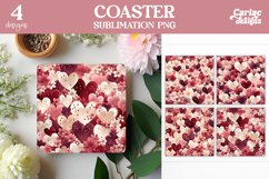 Valentines Round Coaster Sublimation