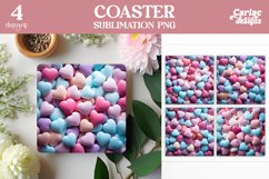 Valentines Round Coaster Sublimation