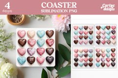 Valentines Round Coaster Sublimation