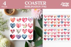 Valentines Round Coaster Sublimation