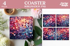 Valentines Round Coaster Sublimation