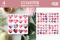 Valentines Round Coaster Sublimation