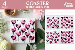 Valentines Round Coaster Sublimation