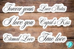 Valentines Sentiments Printables PNGs Product Image 3