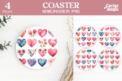 Valentines Square Coaster Sublimation