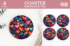 Valentines Square Coaster Sublimation