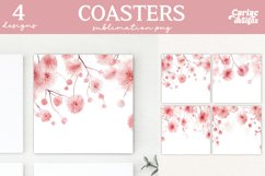 Valentines Square Coaster Sublimation Designs