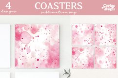 Valentines Square Coaster Sublimation Designs