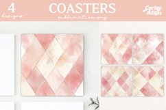 Valentines Square Coaster Sublimation Designs