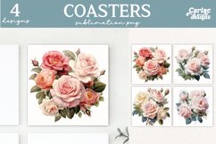m5-09Valentines Square Coaster Sublimation Designs