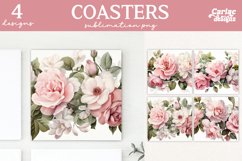 Valentines Square Coaster Sublimation Designs
