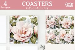 Valentines Square Coaster Sublimation Designs
