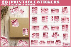 20 valentines printable stickers