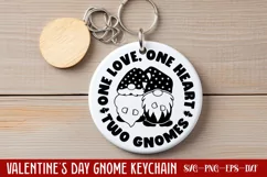 One love,one heart two gnomes SVG, Valentine's Day SVG Product Image 1