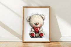 Valentines Teddy Bear Clipart Product Image 3