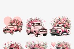 Valentines Day Pink Truck PNG - Instant Download Product Image 11