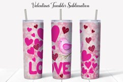 Valentine Sublimation Tumbler PNG Product Image 1
