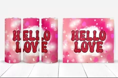 Groovy Valentines Tumbler Sublimation I 20 Oz Tumbler Wrap