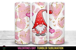  Valentines Gnome Tumbler Sublimation I 20 Oz Valentines Tumbler Wrap I 20 Oz Tumbler Wrap PNG