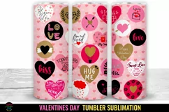  Valentines Hearts Tumbler Sublimation I 20 Oz Valentines Tumbler Wrap I 20 Oz Tumbler Wrap PNG