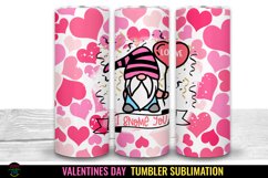  Valentines Gnome Tumbler Sublimation I 20 Oz Valentines Tumbler Wrap I 20 Oz Tumbler Wrap PNG