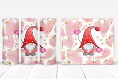  Valentines Gnome Tumbler Sublimation I 20 Oz Valentines Tumbler Wrap I 20 Oz Tumbler Wrap PNG