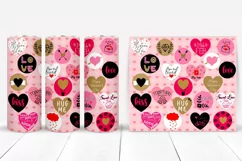  Valentines Hearts Tumbler Sublimation I 20 Oz Valentines Tumbler Wrap I 20 Oz Tumbler Wrap PNG