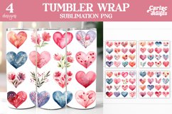 Valentines Tumbler Sublimation Designs