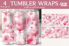 Valentines Tumbler Wrap Sublimation