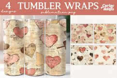 Valentines Tumbler Wrap Sublimation