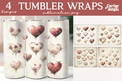 Valentines Tumbler Wrap Sublimation