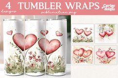 Valentines Tumbler Wrap Sublimation