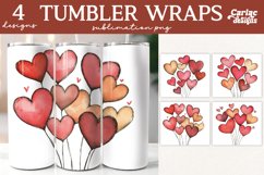 Valentines Tumbler Wrap Sublimation