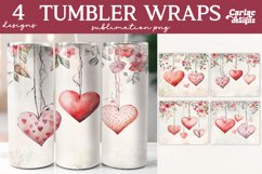 Valentines Tumbler Wrap Sublimation