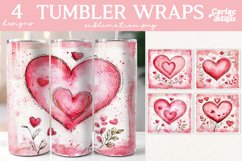 Valentines Tumbler Wrap Sublimation