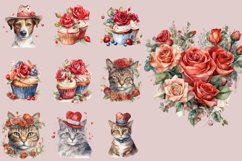 Christmas Valentines Halloween 4th July Clipart Bundle PNG Product Image 17