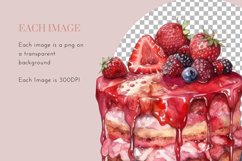 Valentines Watercolour Clipart PNG 50 Product Image 7