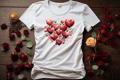 valentines watercolor Heart sublimation clipart
