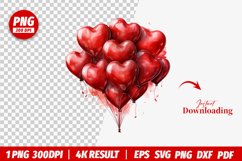 valentines watercolor Heart clipart png