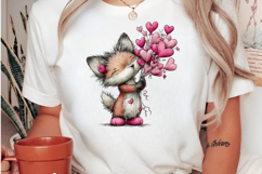 Valentines Whimsical Animals Clipart Product Image 2