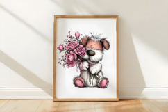 Valentines Whimsical Animals Clipart Product Image 3
