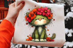 Valentines Whimsical Cats Clipart Product Image 2