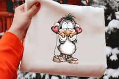 Valentines Whimsical Penguin Clipart Product Image 2
